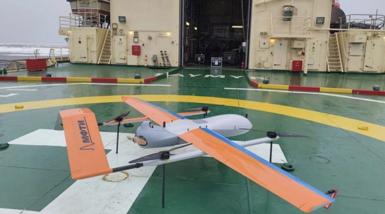 UAVs on board the icebreaker