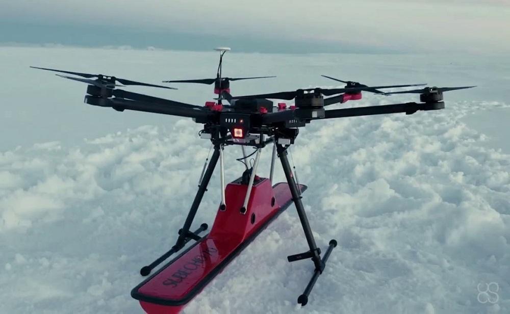 Drone ice exploration on the Northern Sea Route